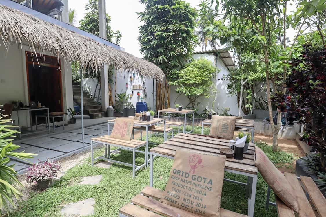 Shady lane cafe mirissa - outside of Shady lane cafe mirissa | best cafes in Mirissa