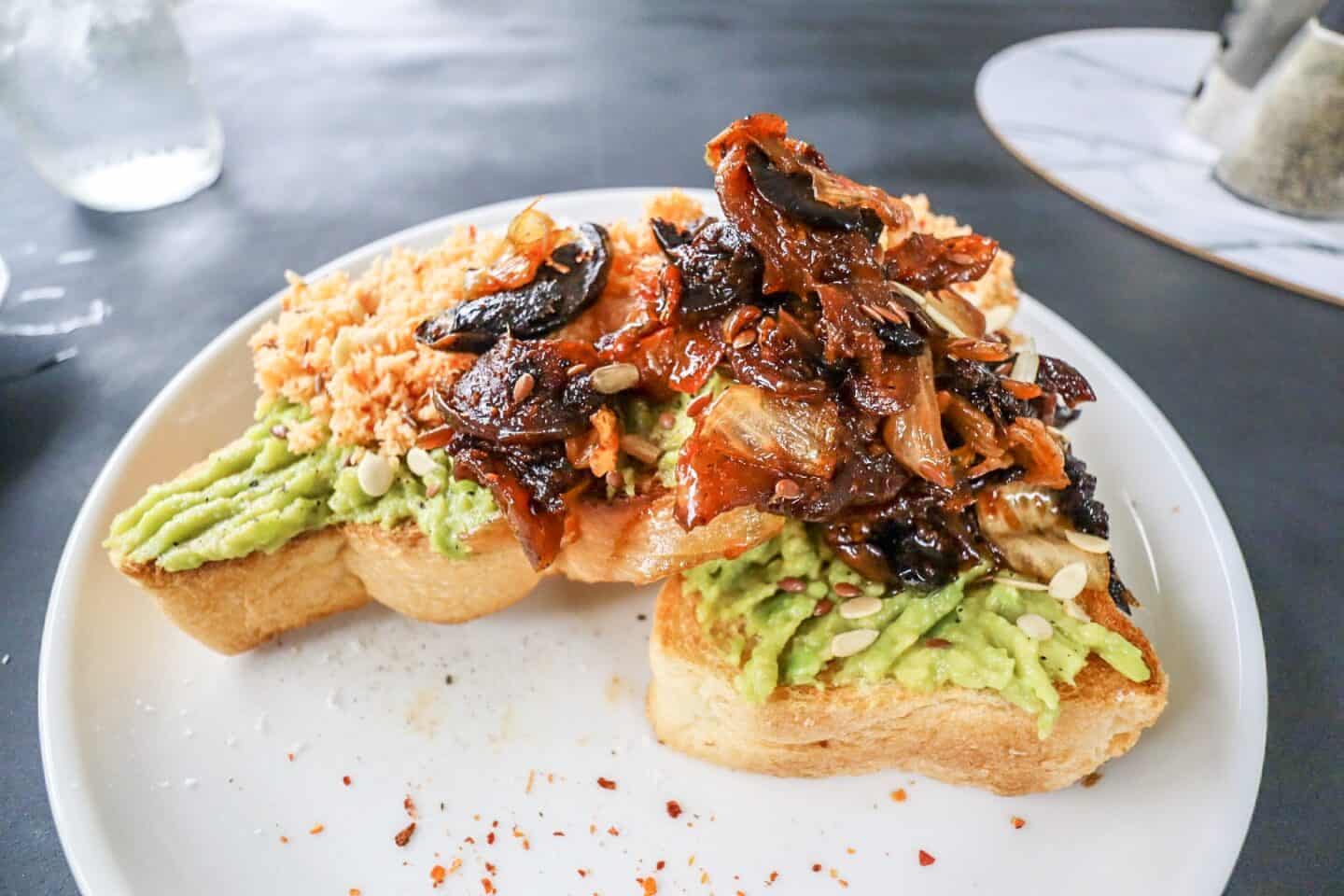 avocado on toast Aloha Coffee Gallery Cafe in Mirissa | best cafes in mirissa