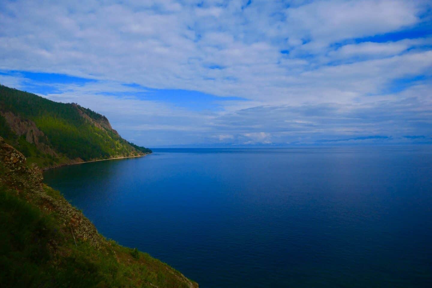 Lake Baikal - Lake Baikal in Russia with blue sky weather in July and August