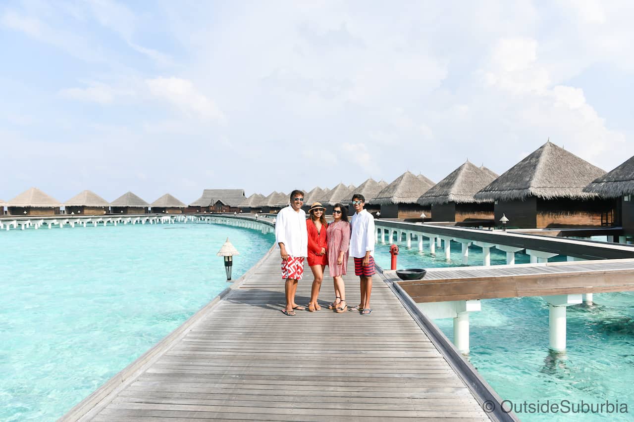 Maldives Family Water Bungalow - Maldives blue sky bungalows weather | best places to travel in Asia in July and August