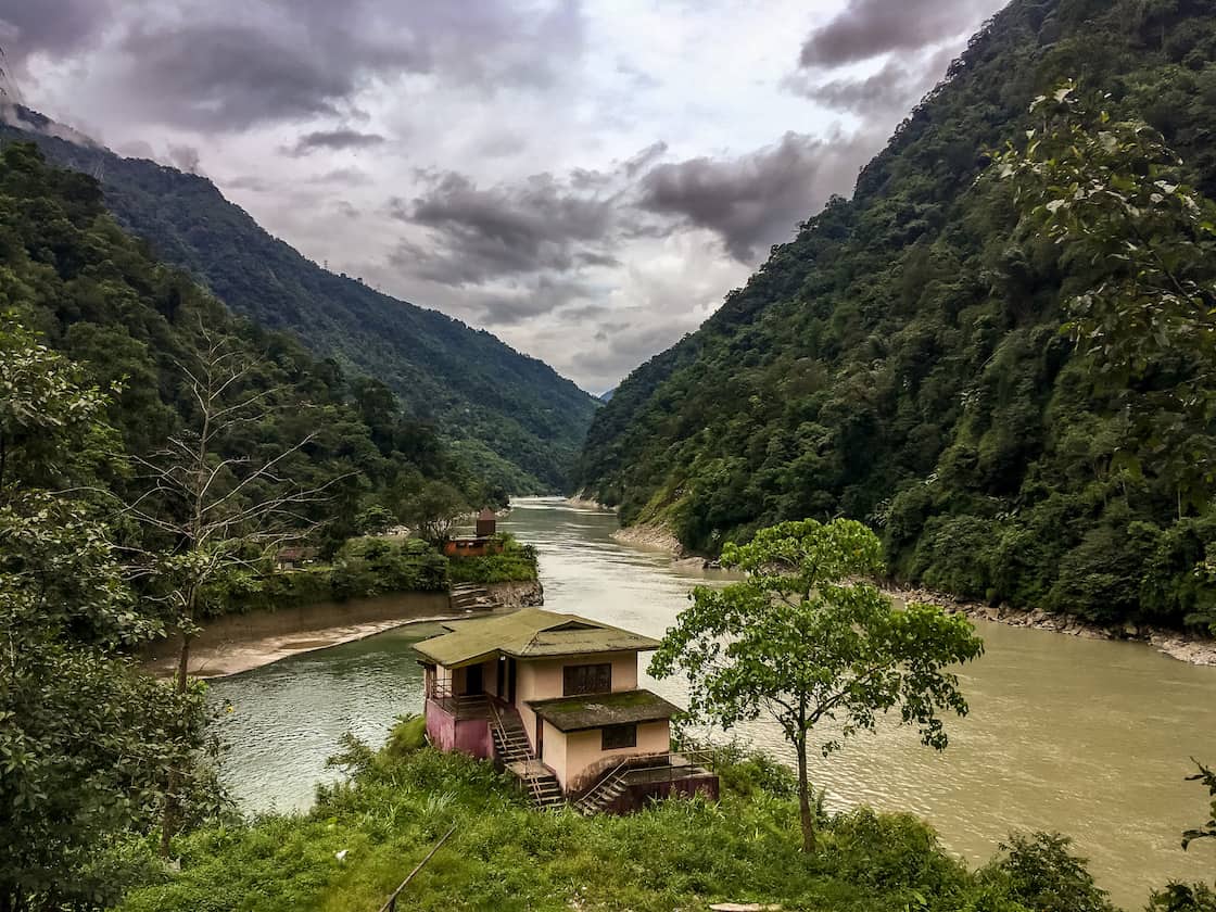 Sikkim in Monsoons - sikkim mountains and river in monsoon | best places to travel in Asia in July and August