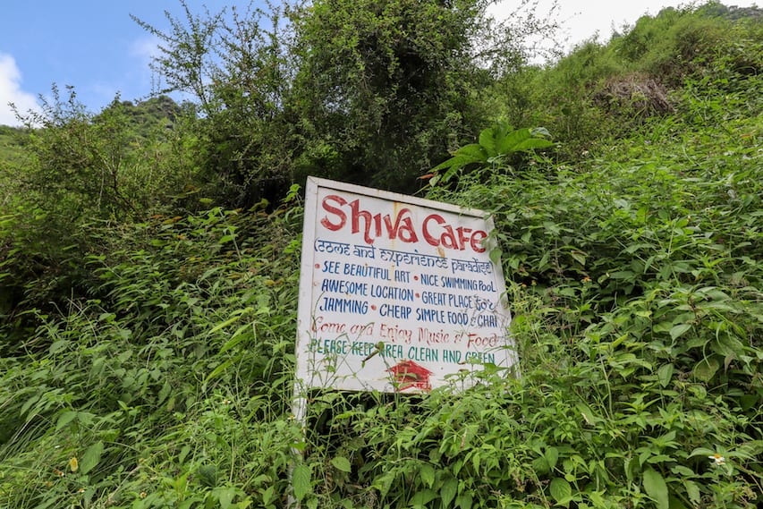 Shiva Cafe Bhagsu Sign - Shiva Cafe Bhagsu Falls Sign | things to do in Bhagsu