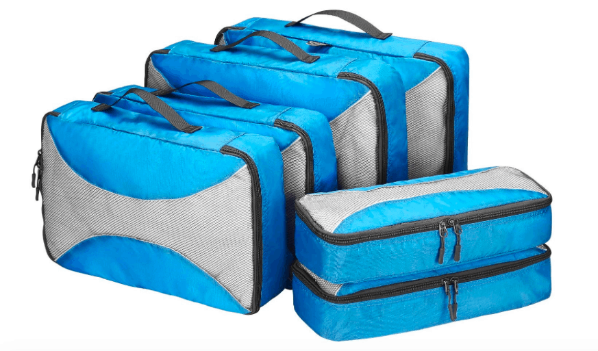 packing for india - female packing list India, blue packing cubes