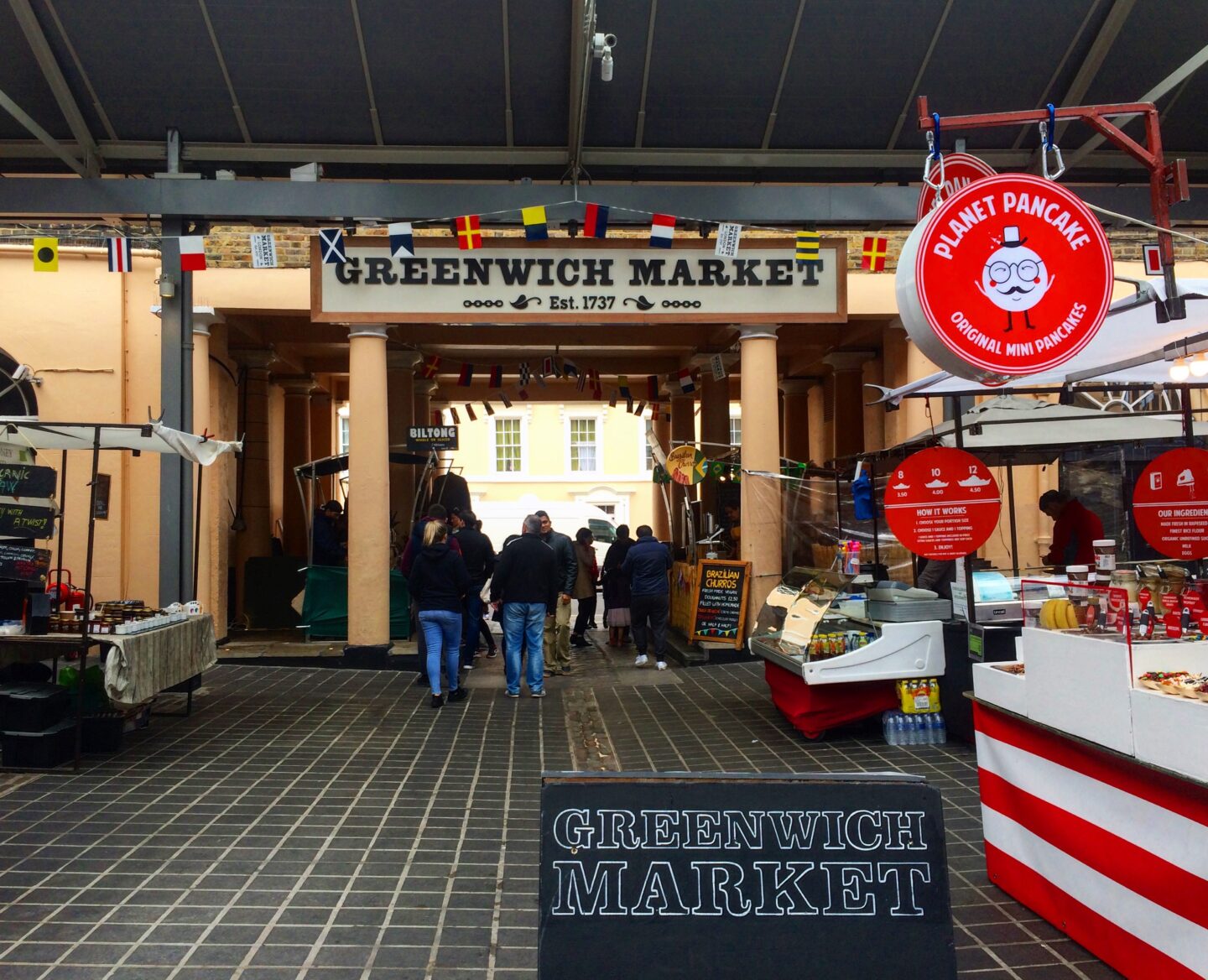 Greenwich Market - London in Winter, Greenwich market stalls
