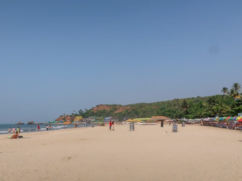 Arambol Beach Goa - Arambol Beach Sand and Ocean | best beaches in Goa for foreigners