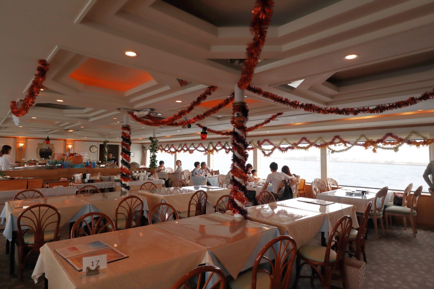 Sunset Dinner Cruise Miyakojima - things to do in Miyakojima, Inside of Mont Blanc Sunset Dinner Cruise