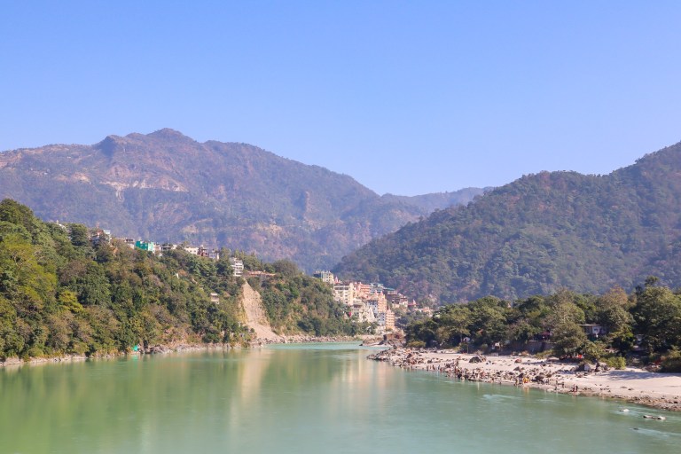 Places to visit in India Rishikesh - Rishkiesh River Ganges and mountains | best places to visit in India