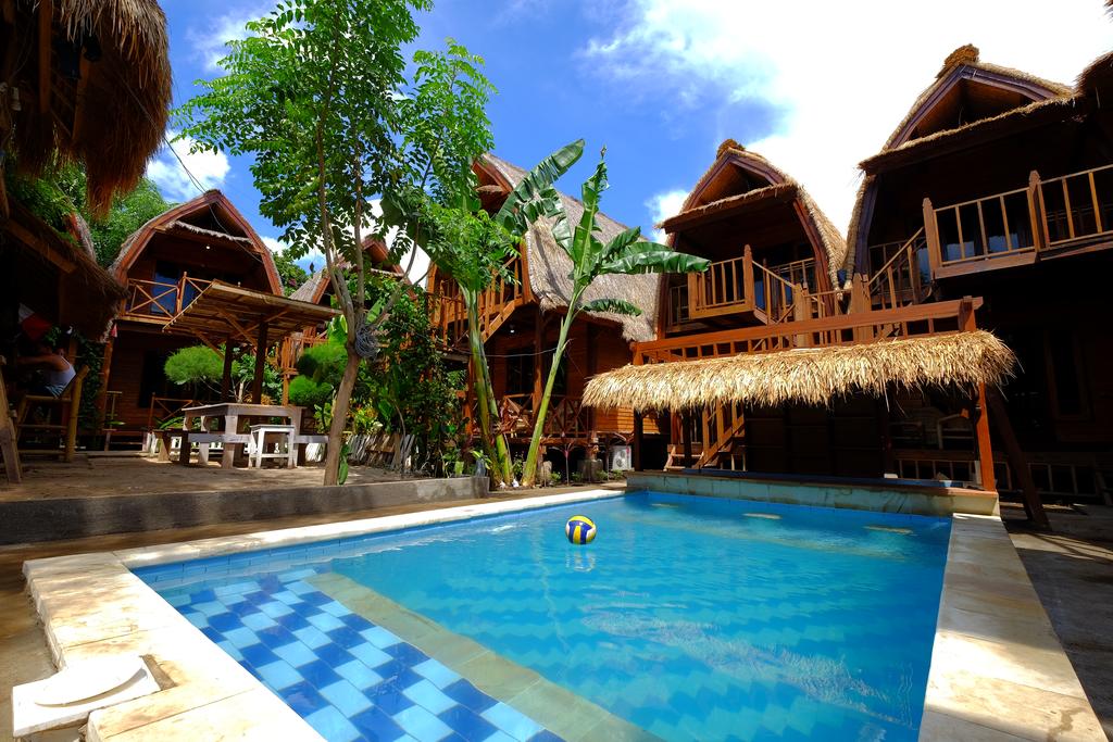 Deep House Bungalows - Where to stay in Gili Trawangan, Deep House Bungalows and swimming pool