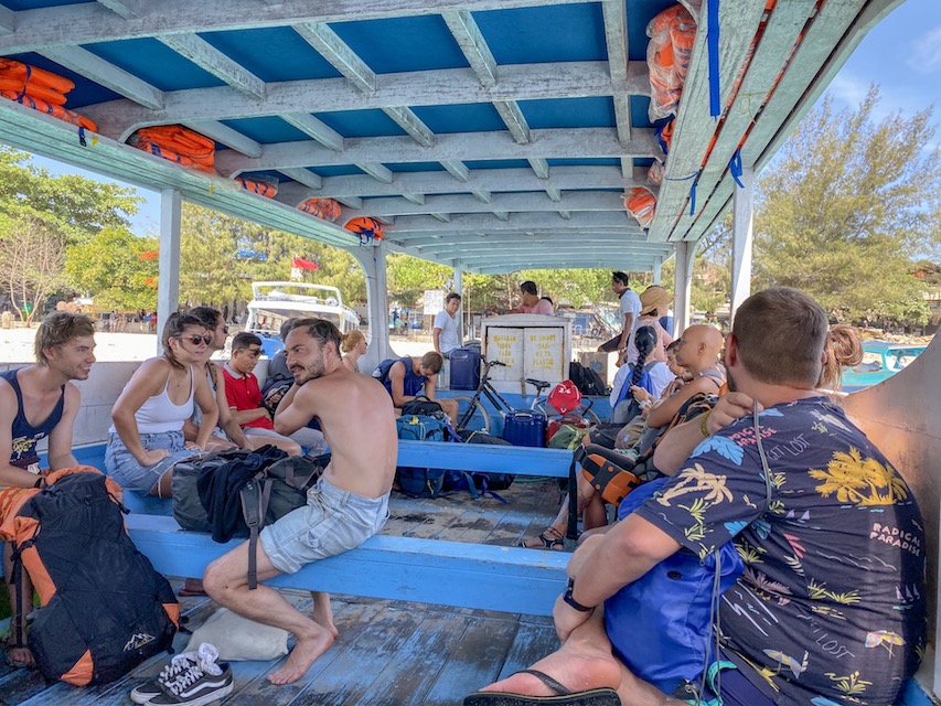Slow Boat from Gili Trawangan - Inside the Slow Boat from Gili Trawangan | Gili Islands Travel Guide