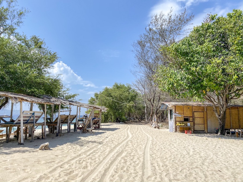 Gili Meno sand track - Gili Islands, Gili Meno sand track