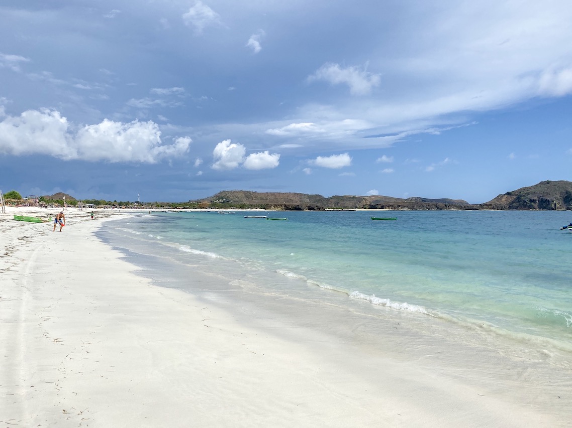 Tanjung Aan Beach Lombok - Bali Lombok itinerary, white sand in Tanjung Aan Beach