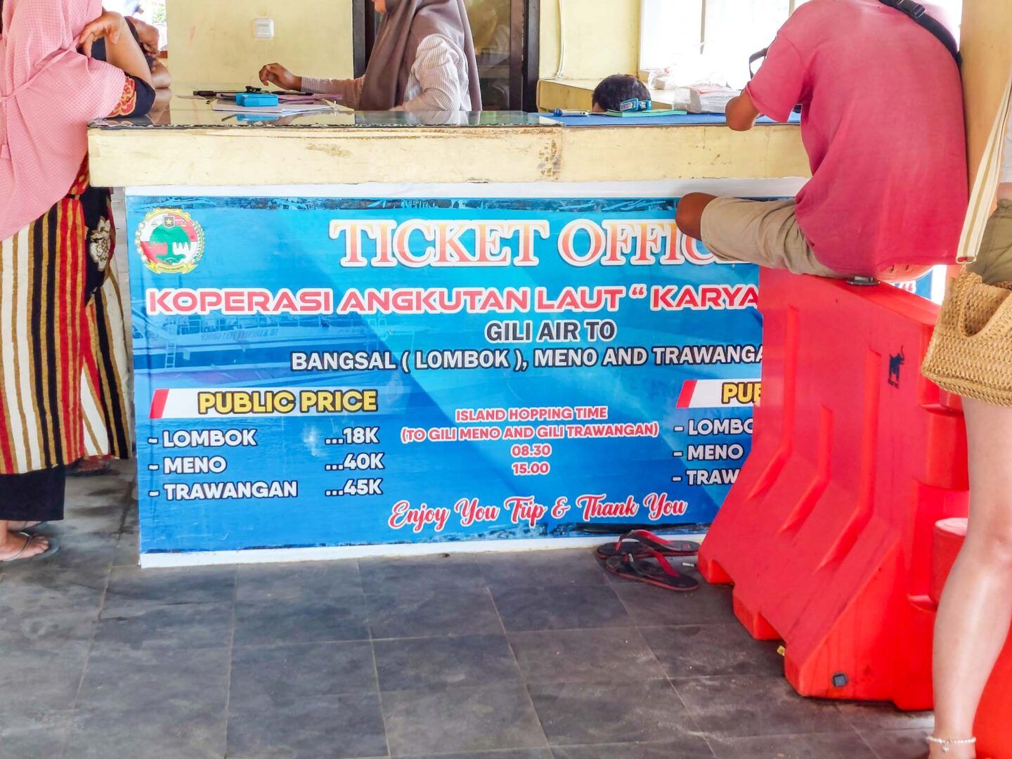 Gili Air to Gili Slow boat prices - Gili Air to Gili Slow boat prices