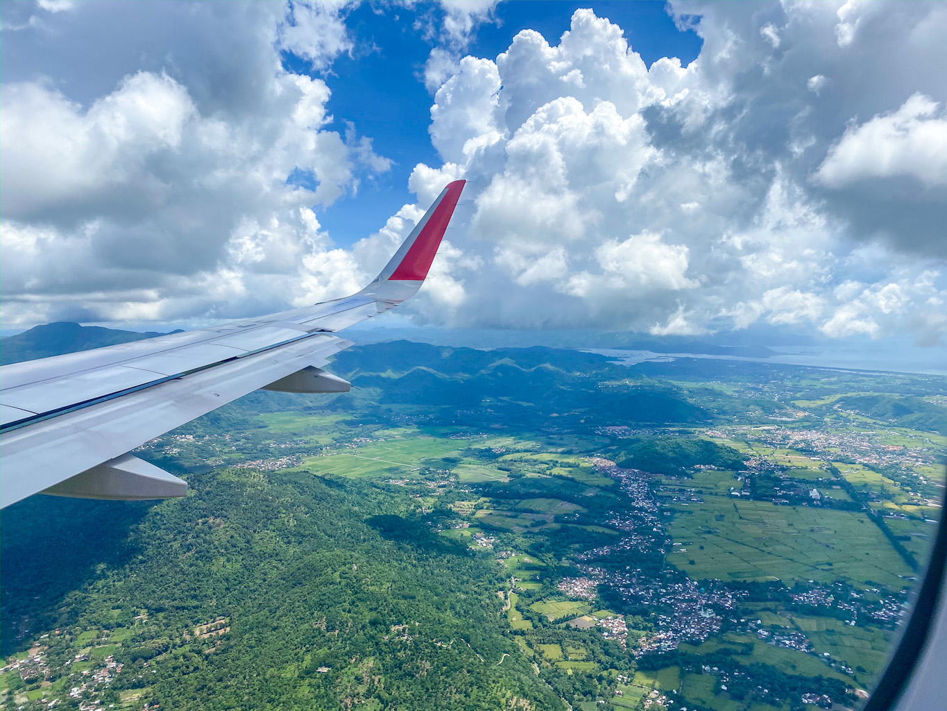 flight landing in Lombok Airport - flight landing in Lombok Airport | Indonesia tourist visa extension
