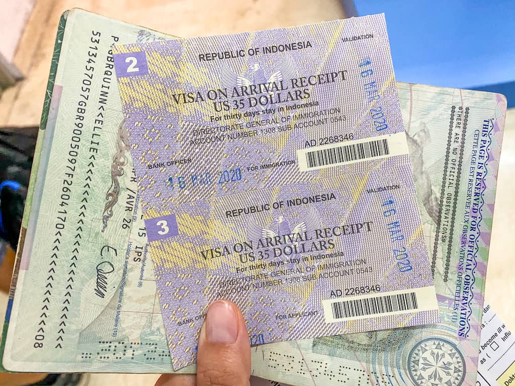 VOA Receipt Indonesia | Visa Extension Lombok Indonesia - VOA Receipt Indonesia | Visa Extension Lombok Indonesia