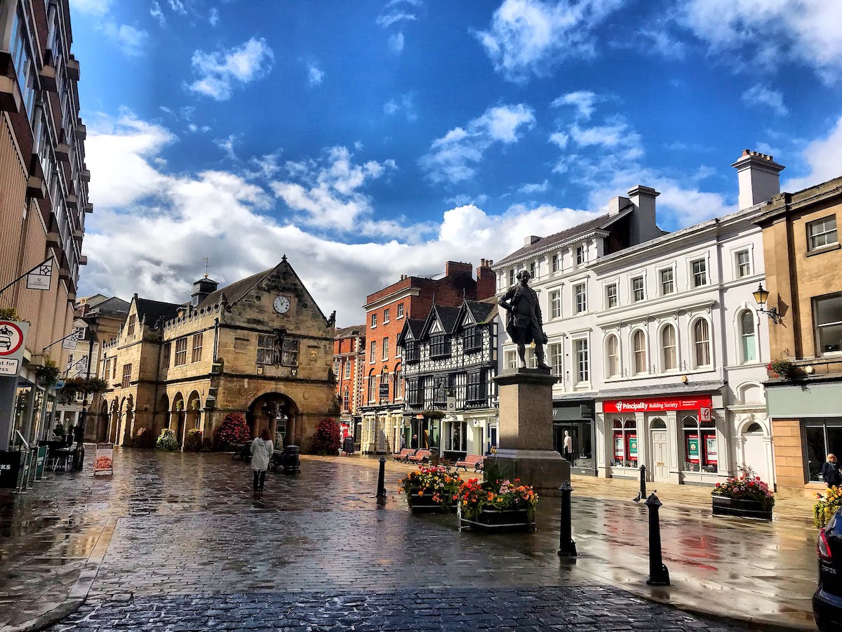 shrewsbury-oldmarkethall - day trips from Birmingham, Shrewsbury