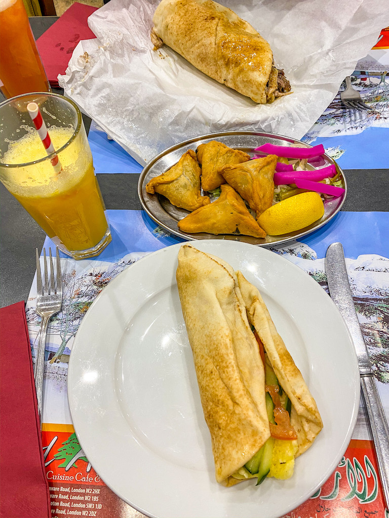 Lebanese food Edgeware Road - arab areas in London, Lebanese food Edgeware Road