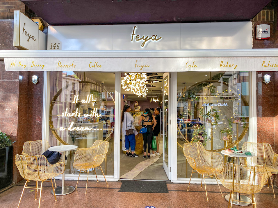 Feya cafe knightsbridge - arab areas in London, Feya cafe knightsbridge