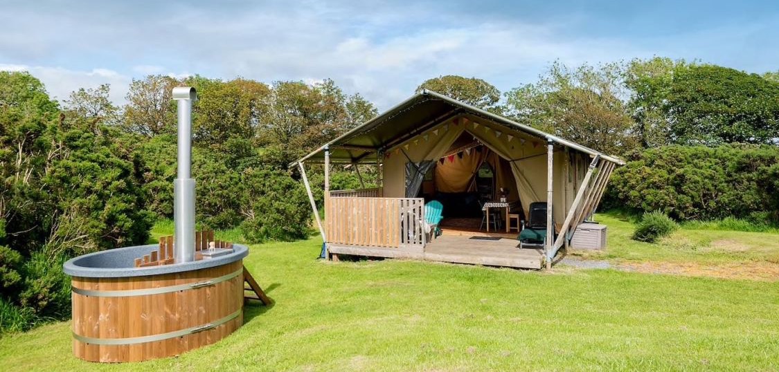 The Wandering Quinn Travel Blog glamping in Wales with hot tub