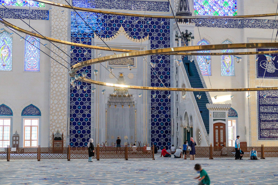 Inside Camlica Mosque - Camlica Mosque, inside