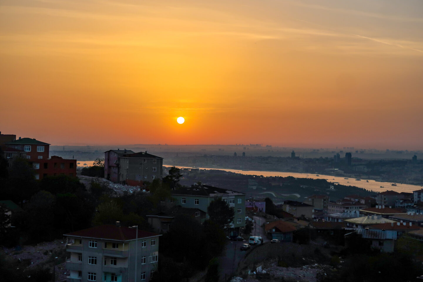 Sunset from Camlica Mosque, - Camlica Mosque, Sunset