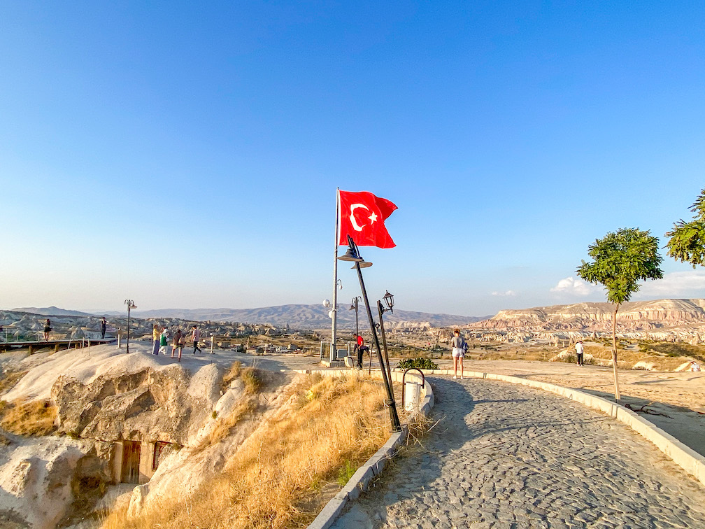 Sunset Point Goreme - Sunset Point Goreme, Turkish Flag