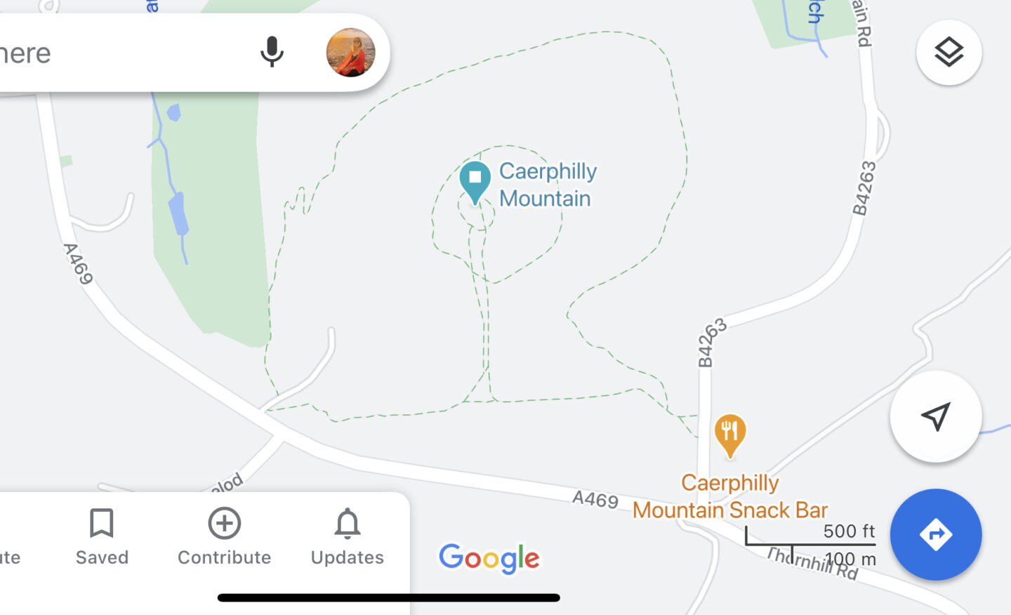 Caerphilly Mountain Map - Caerphilly Mountain Map