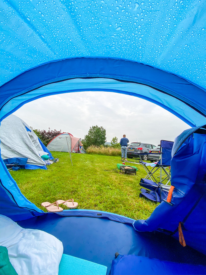 Camping in Wales Wet Tent - Camping in Wales Wet Tent