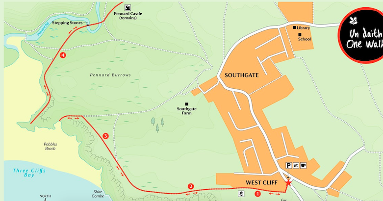 Southgate parking for Three Cliff Bay - Southgate parking for Three Cliff Bay
