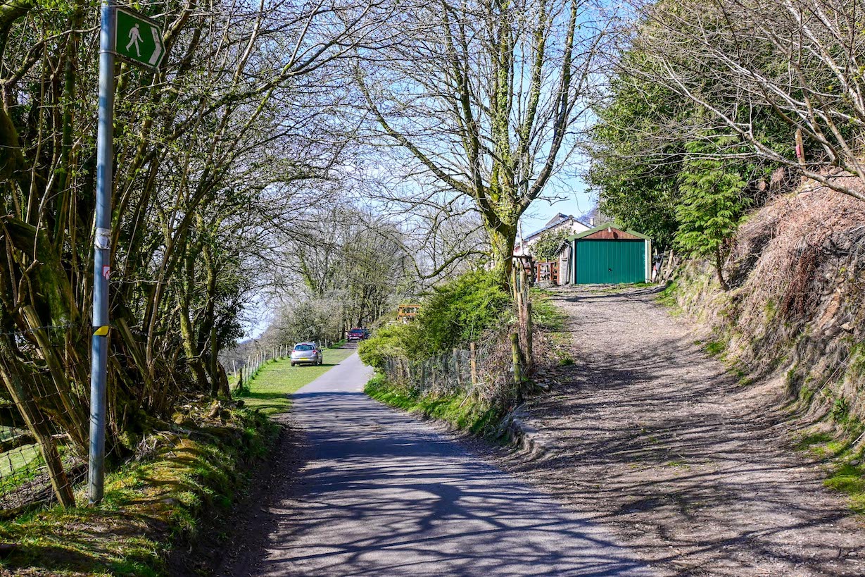 Garth Mountain Walk - footpath to Garth Hill, Garth Mountain Walk