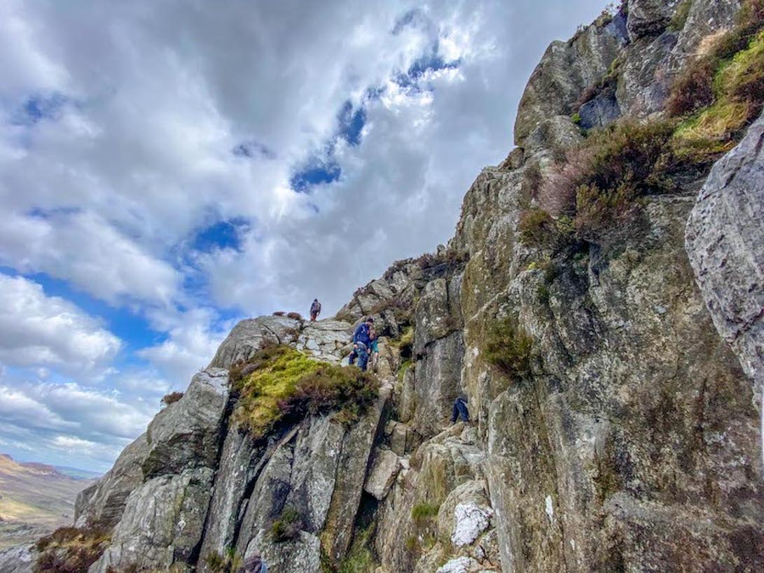 Tryfan mountain climbing route - Tryfan mountain climbing route