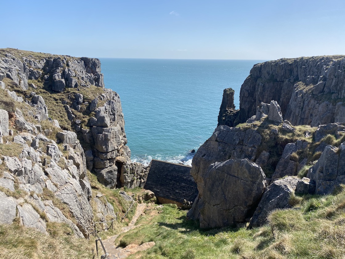 St Govan's Chapel - St Govan's Chapel entrance