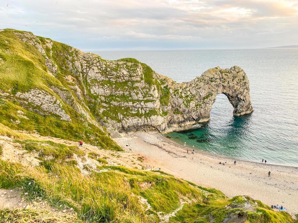 London to Durdle Door, Durdle Door arch at sunset - London to Durdle Door, Durdle Door arch at sunset