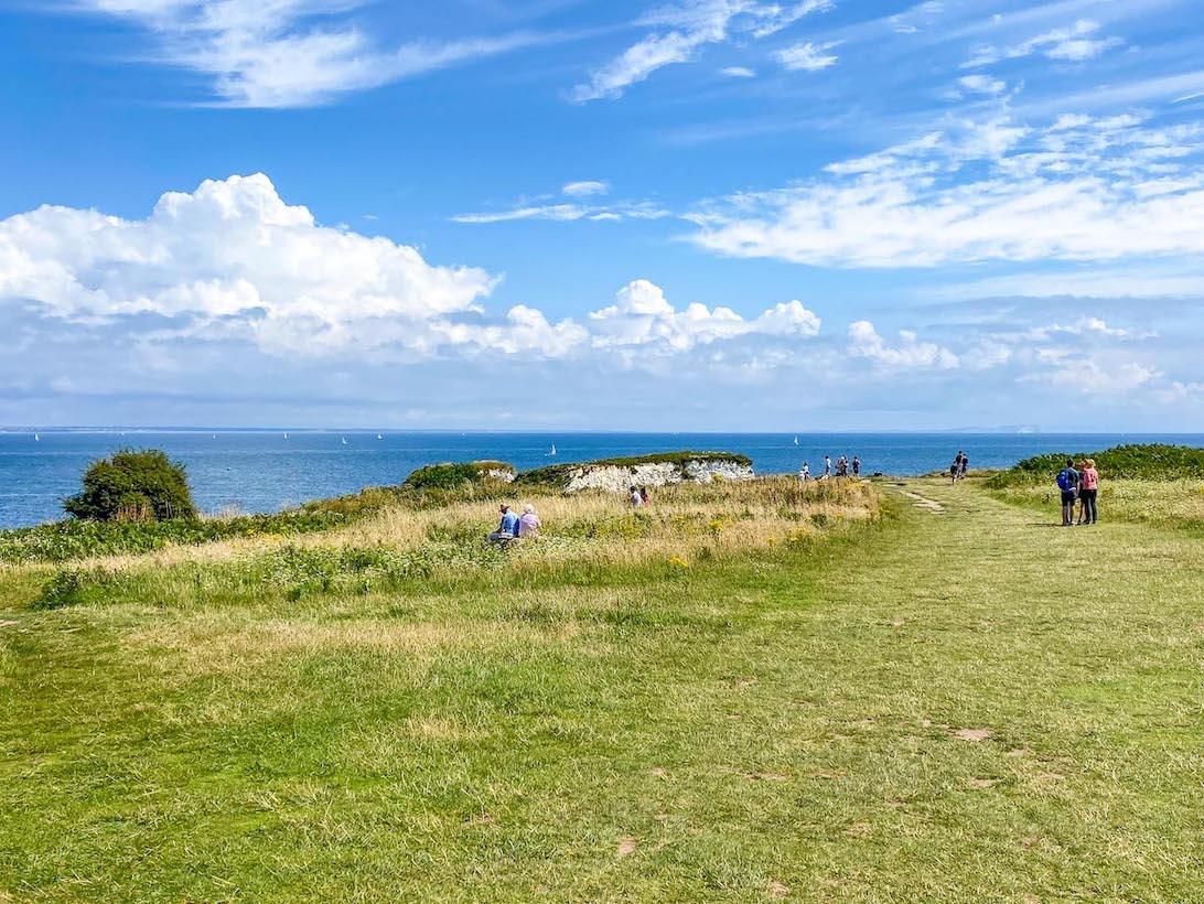 Old Harry Rocks Walk, approaching footpath view - Old Harry Rocks Walk, approaching footpath view