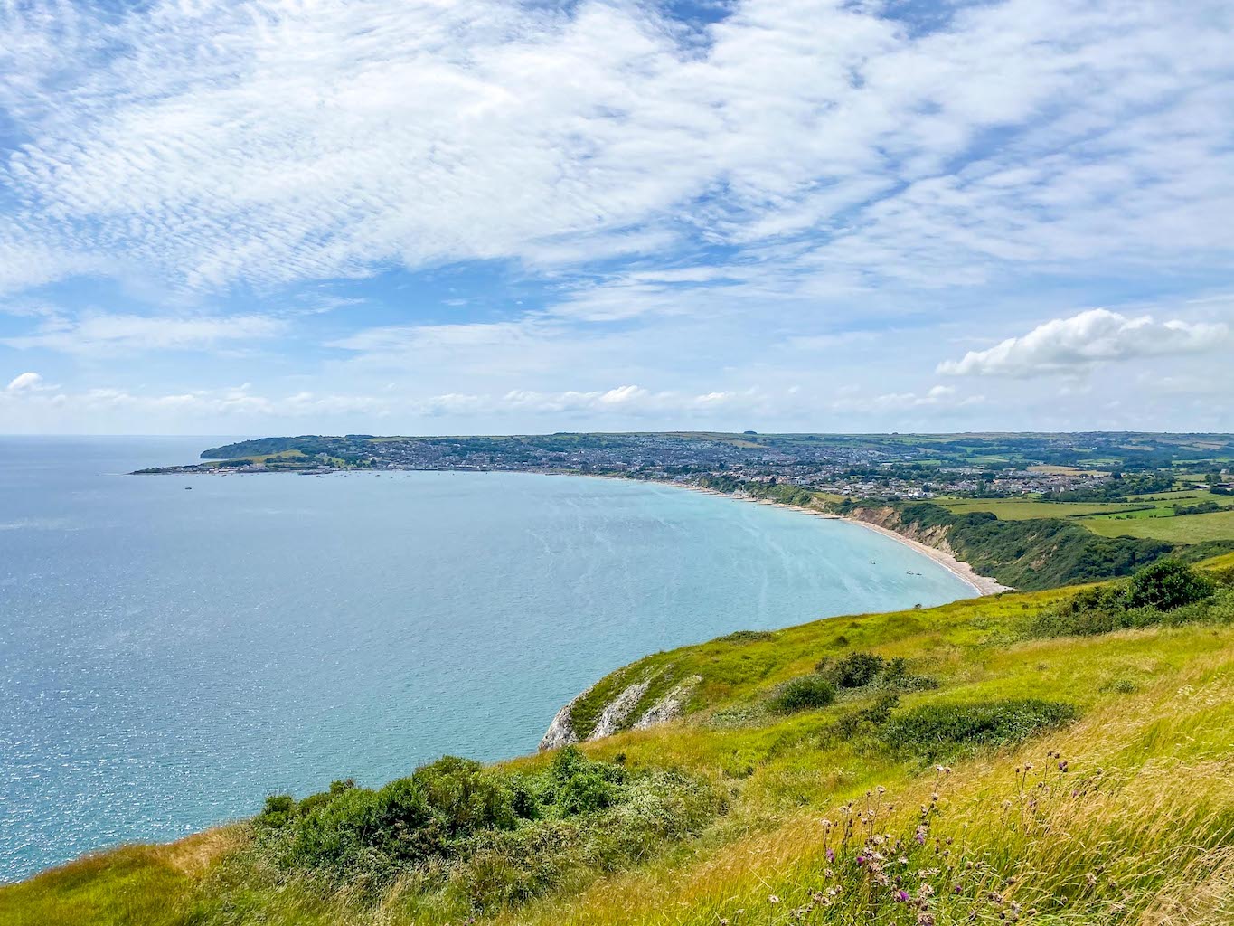 Old Harry Rocks Walk Swanage View - Old Harry Rocks Walk Swanage View