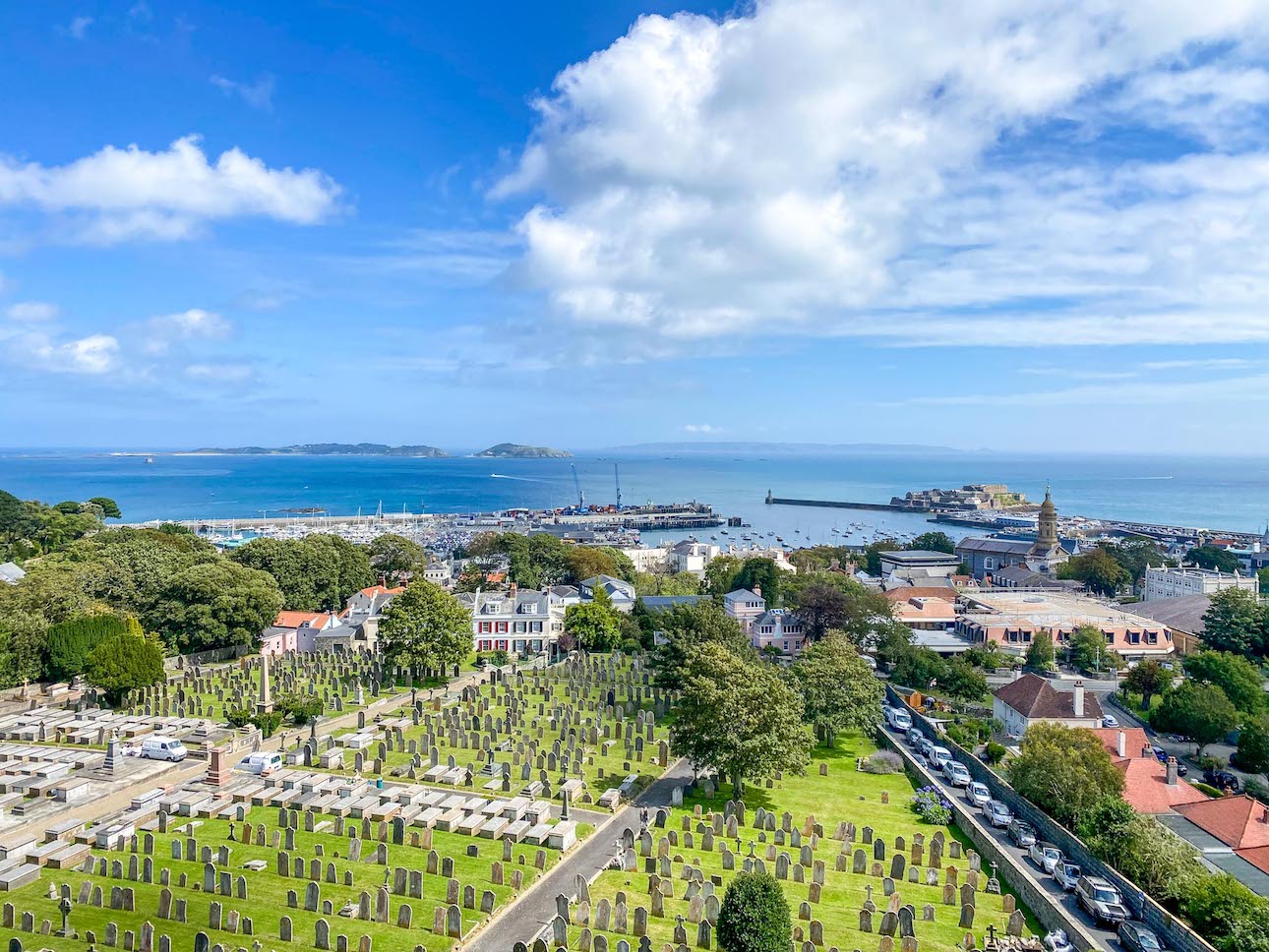 Guernsey itinerary, Victoria Tower View of St Peter Port - Guernsey itinerary, Victoria Tower View of St Peter Port