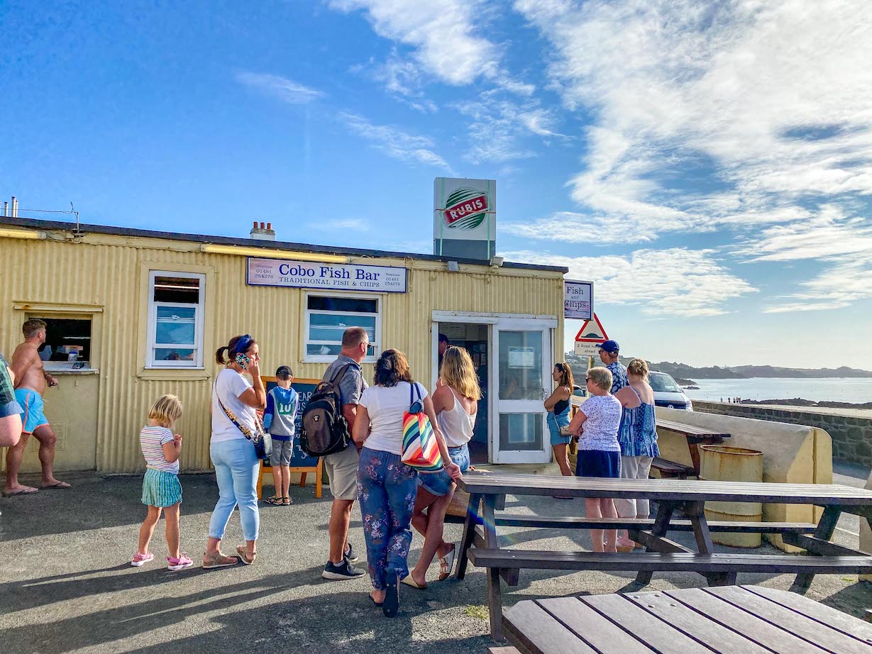 Guernsey itinerary, Cobo Fish Bar - Guernsey itinerary, Cobo Fish Bar