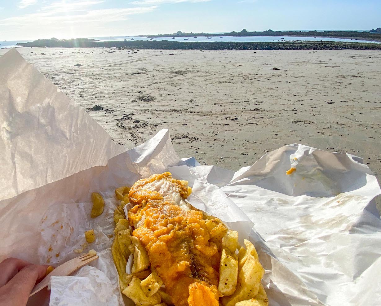 Guernsey itinerary, Cobo Fish & Chips - Guernsey itinerary, Cobo Fish & Chips
