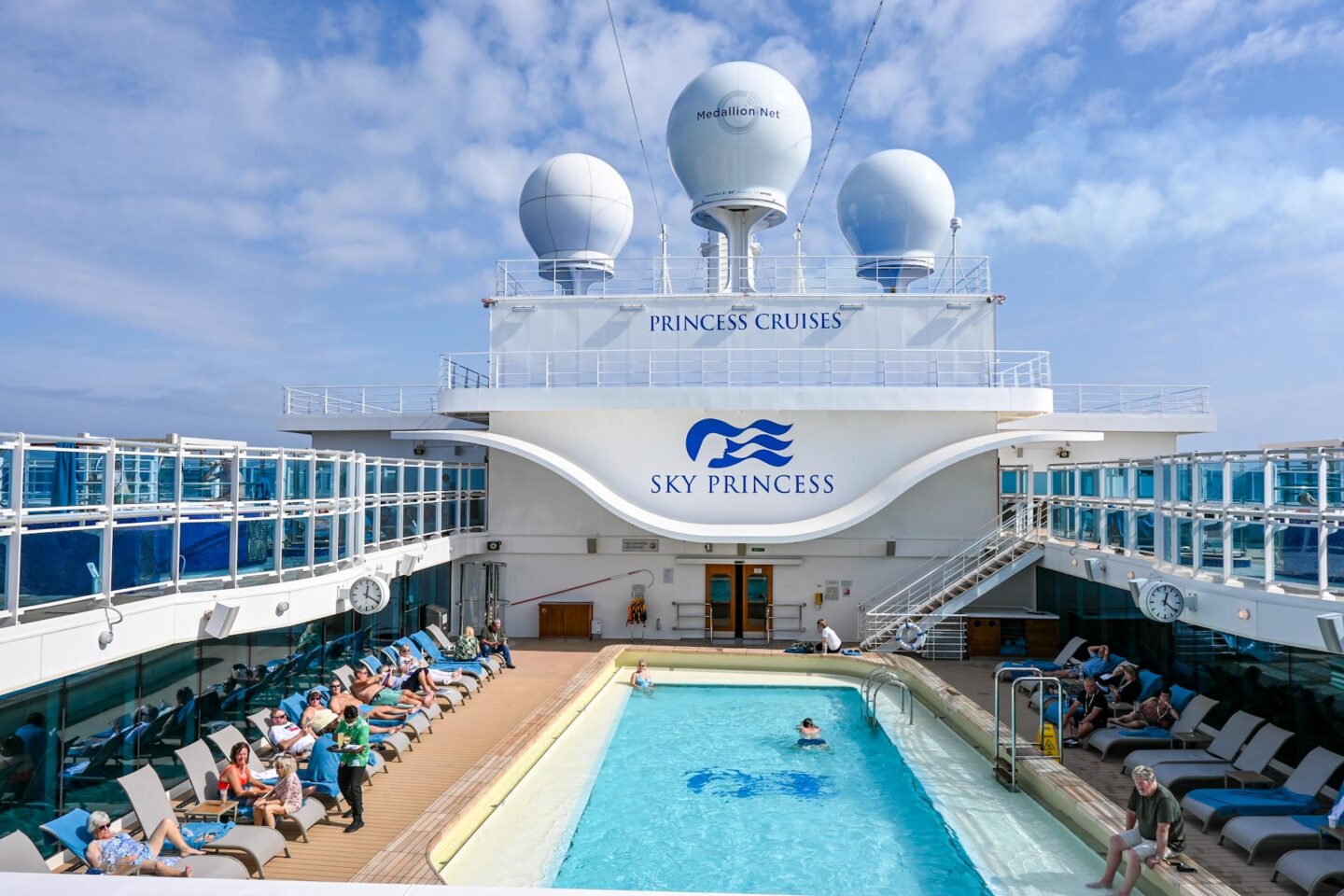 Princess Cruises from Southampton,retreat pool area - Princess Cruises from Southampton,retreat pool area