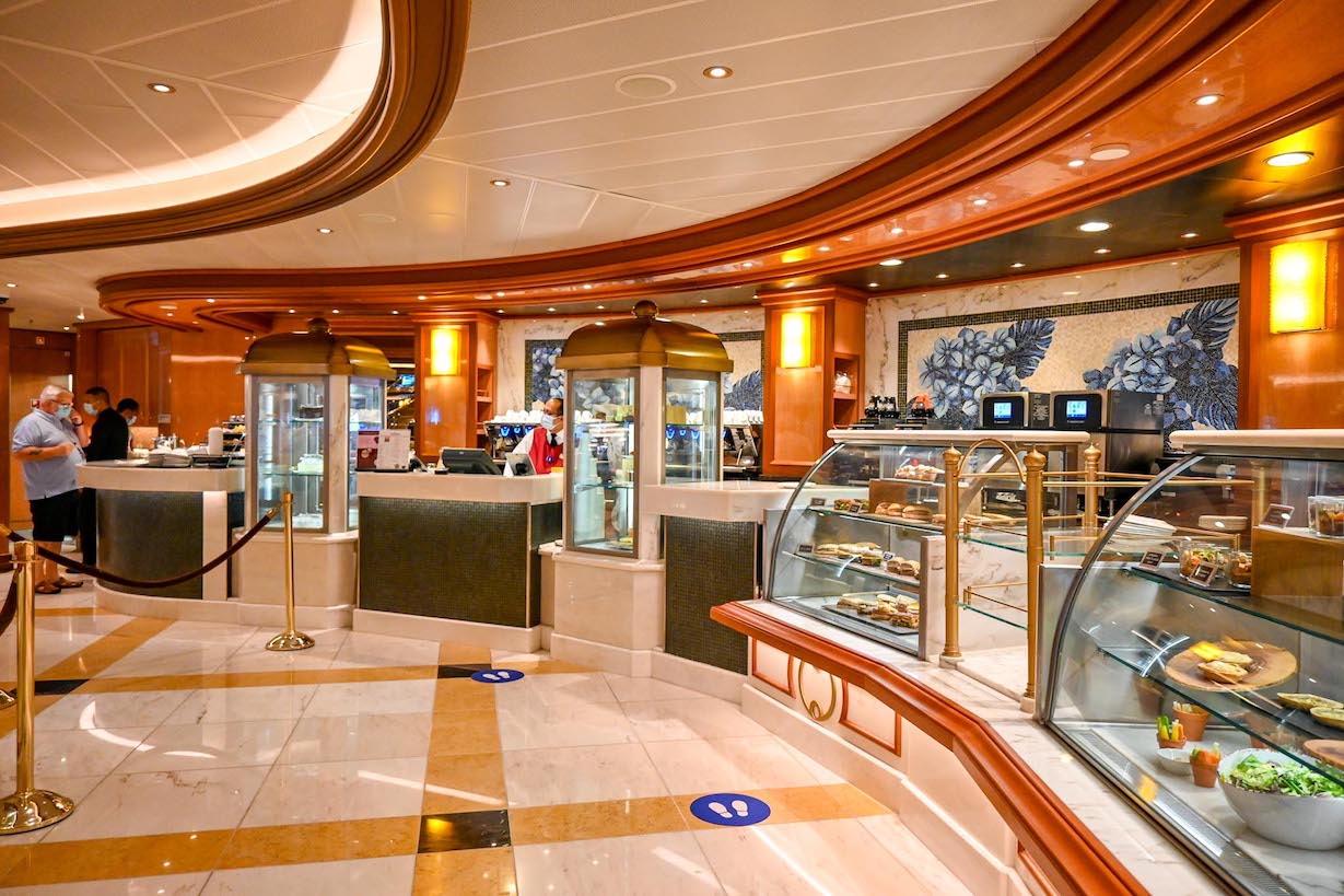 Princess Cruises from Southampton, Sky Princess international cafe - Princess Cruises from Southampton, Sky Princess international cafe