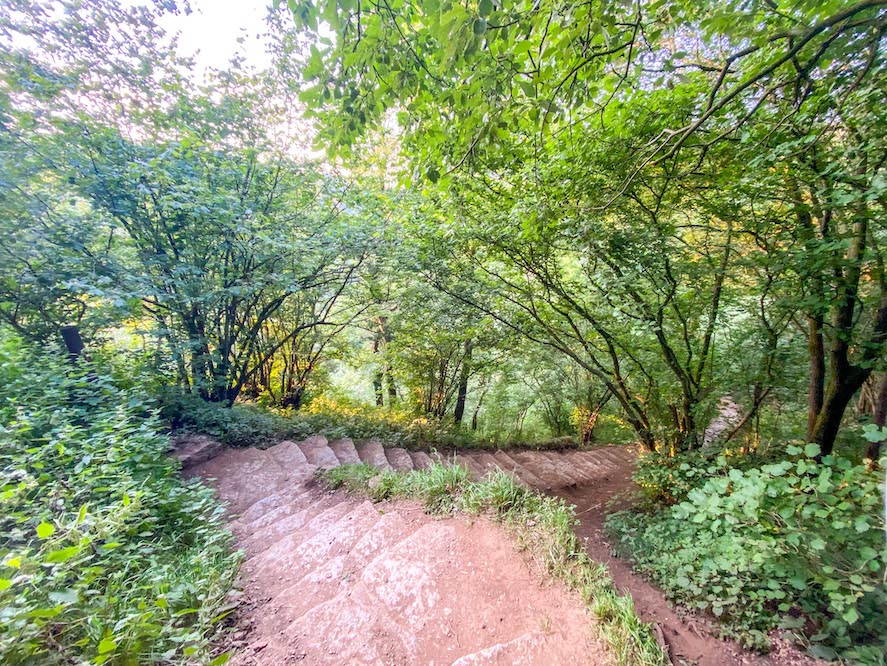 Thor's Cave Walk, Thor's Cave Footpath Steps - Thor's Cave Walk, Thor's Cave Footpath Steps
