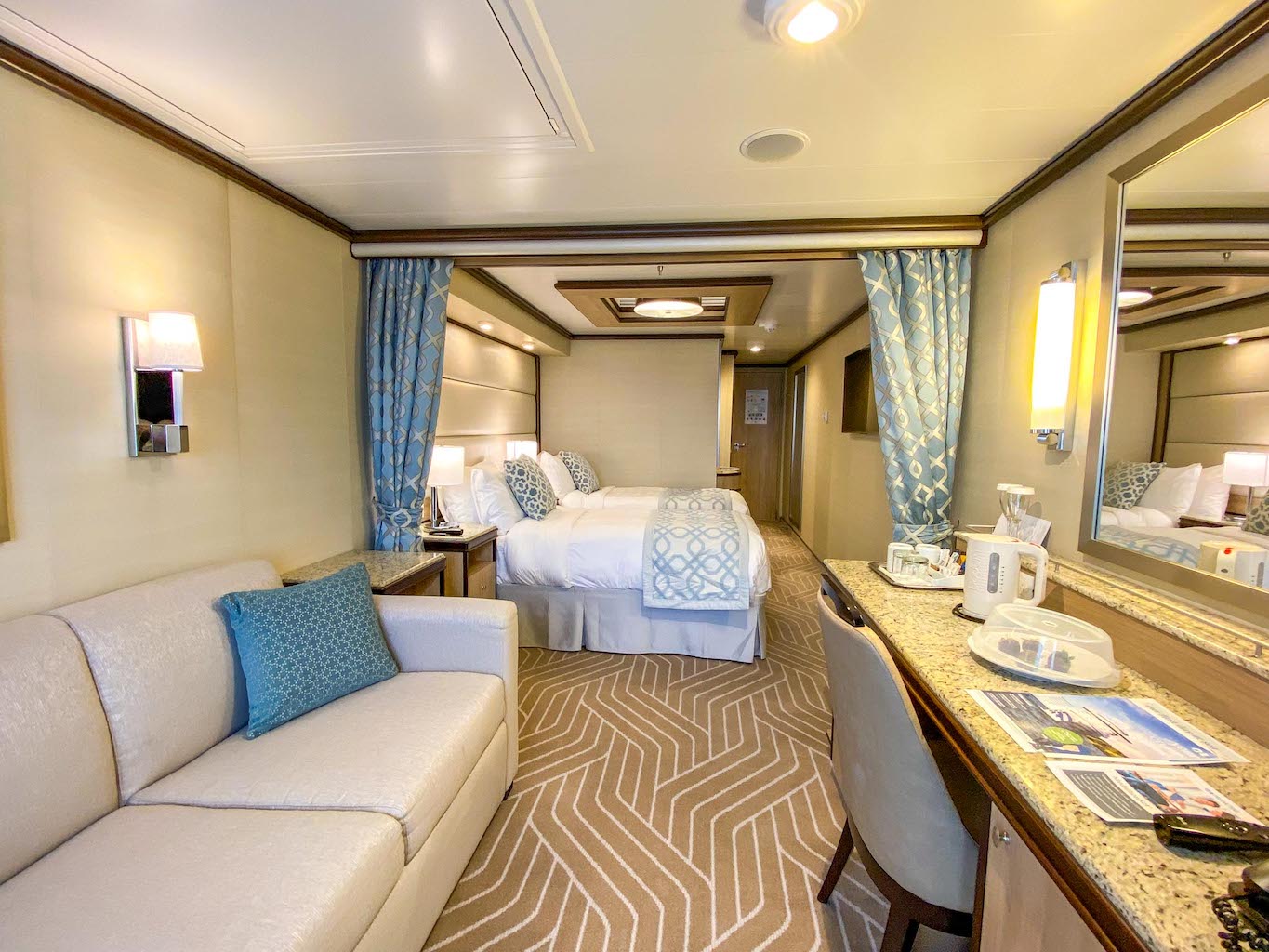 Princess Cruises from Southampton, mini suite stateroom - Princess Cruises from Southampton, mini suite stateroom