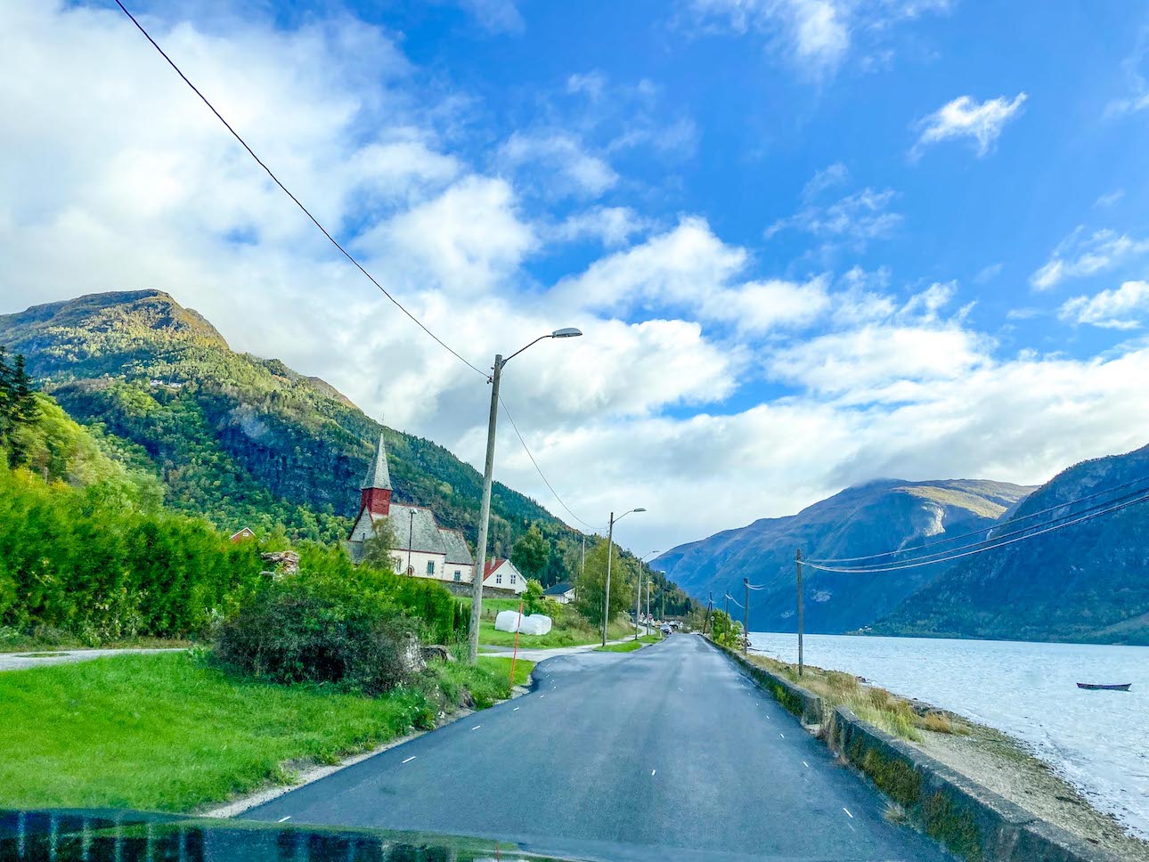 Norway road trip, road along Sognefjorden - Norway road trip, road along Sognefjorden