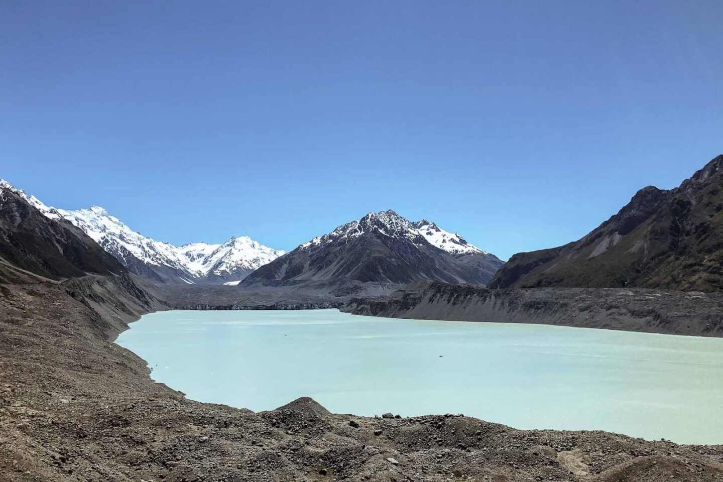 Hooker Valley Walk, new zealand tasman lake glacier mountains