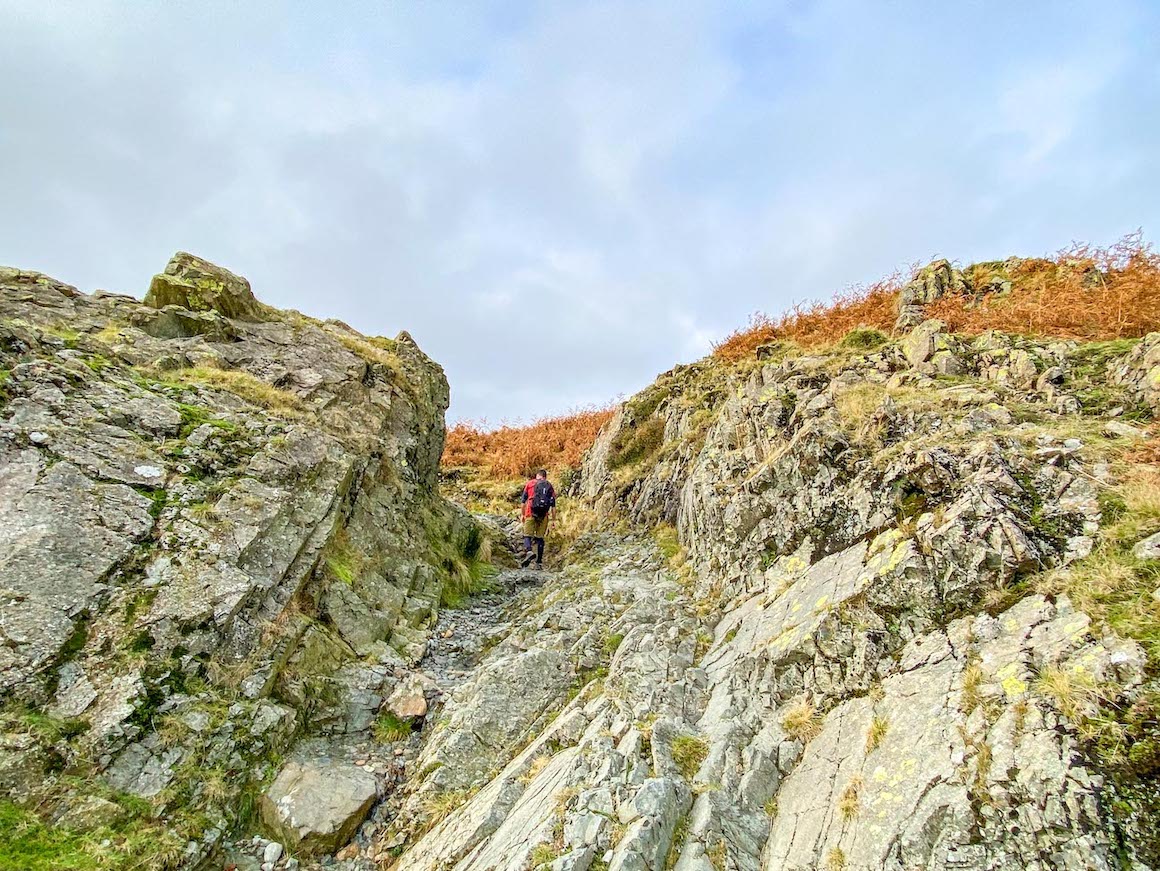 Old Man of Coniston walk, rocky footpath - Old Man of Coniston walk, rocky footpath