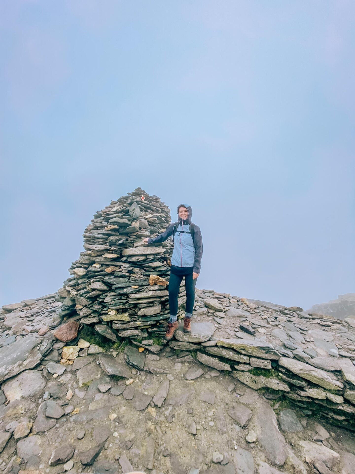 Old Man of Coniston walk, Ellie Quinn at top of Old man of Coniston - Old Man of Coniston walk, Ellie Quinn at top of Old man of Coniston