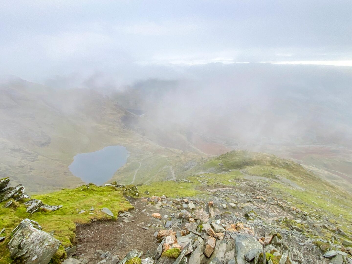 Old Man of Coniston walk, shorter footpath down - Old Man of Coniston walk, shorter footpath down