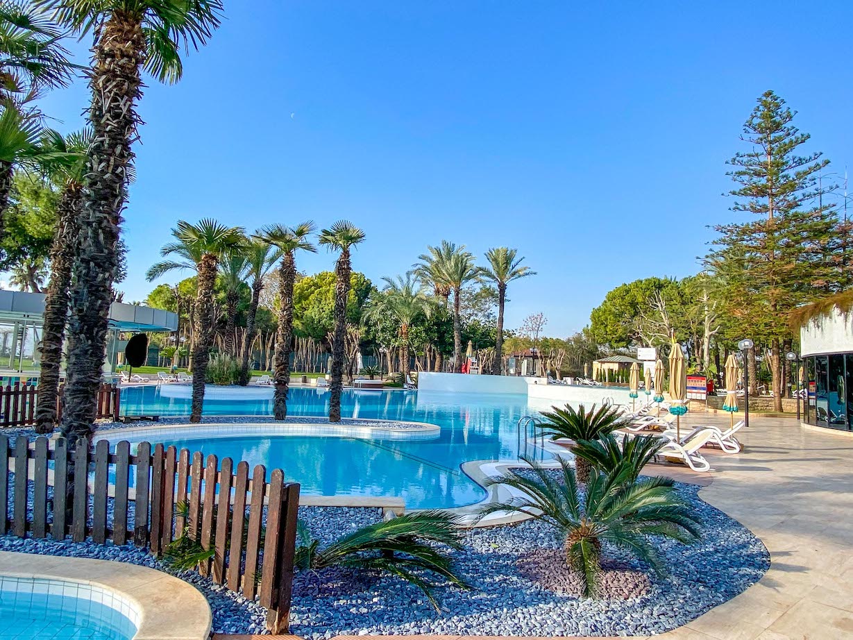 winter in Antalya, Rixos Downtown Antalya Hotel Pool - winter in Antalya, Rixos Downtown Antalya Hotel Pool