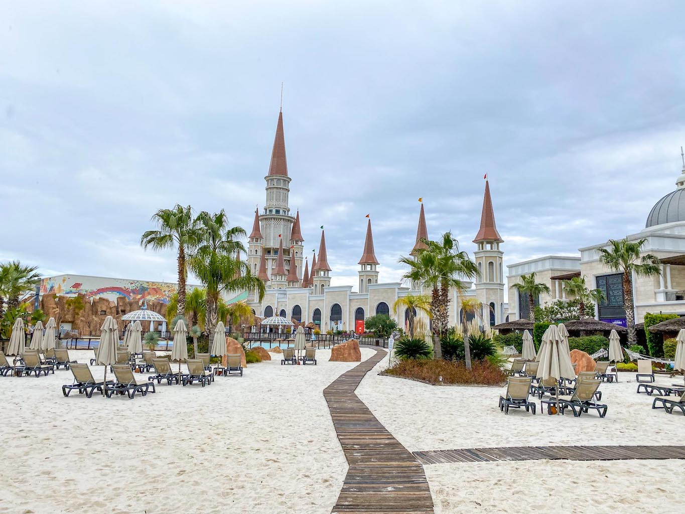 winter in Antalya, the land of legends theme park in Winter - winter in Antalya, the land of legends theme park in Winter