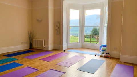 The Wandering Quinn Travel Blog UK Muslim Women's Retreat, yoga room