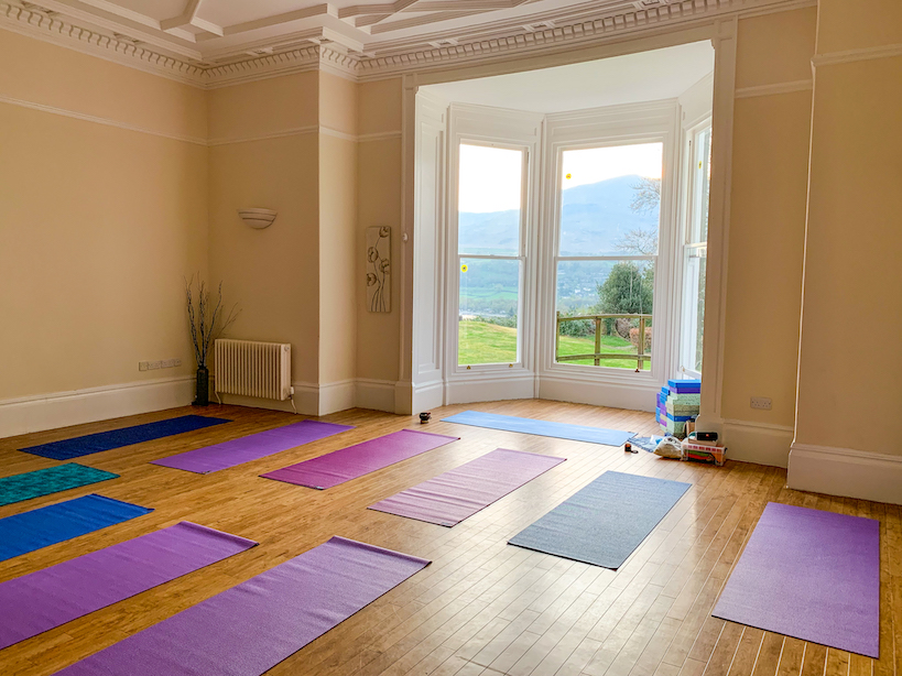 UK Muslim Women's Retreat, yoga room